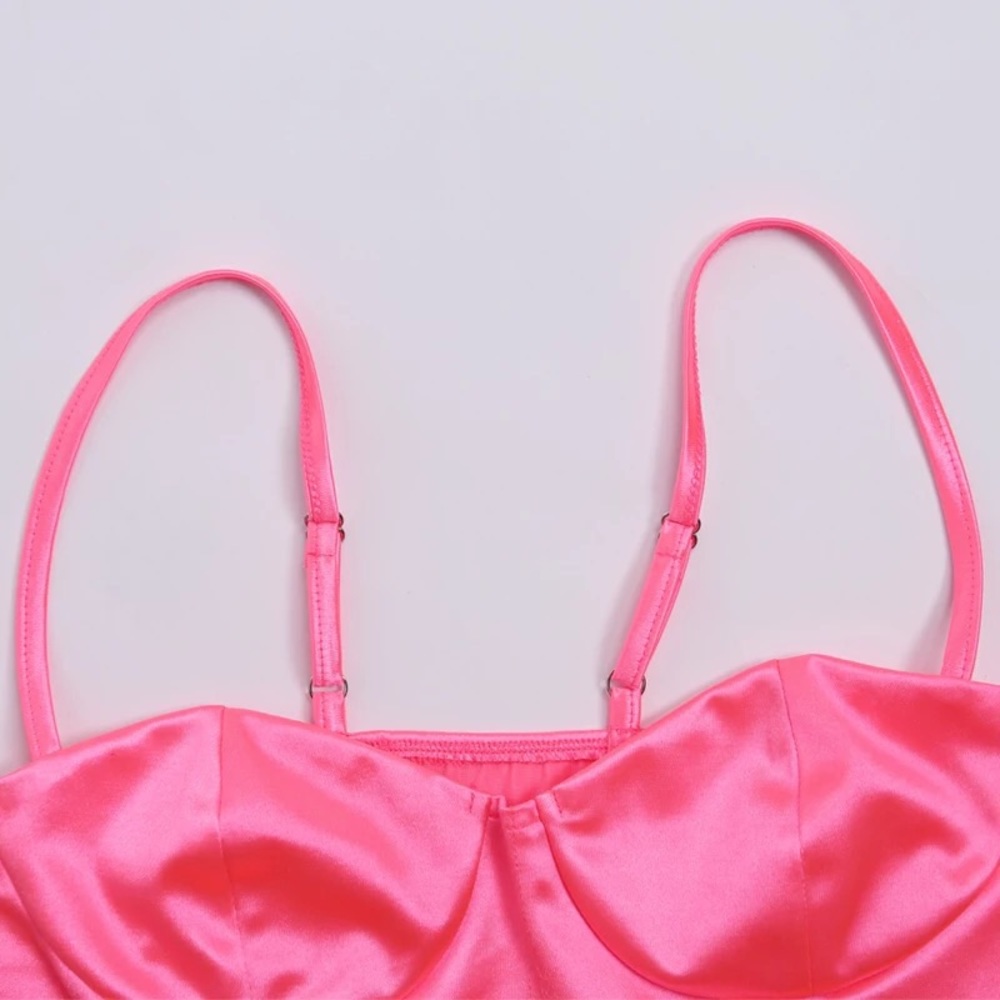 NEW Hot pink crop top - Picture 4 of 4